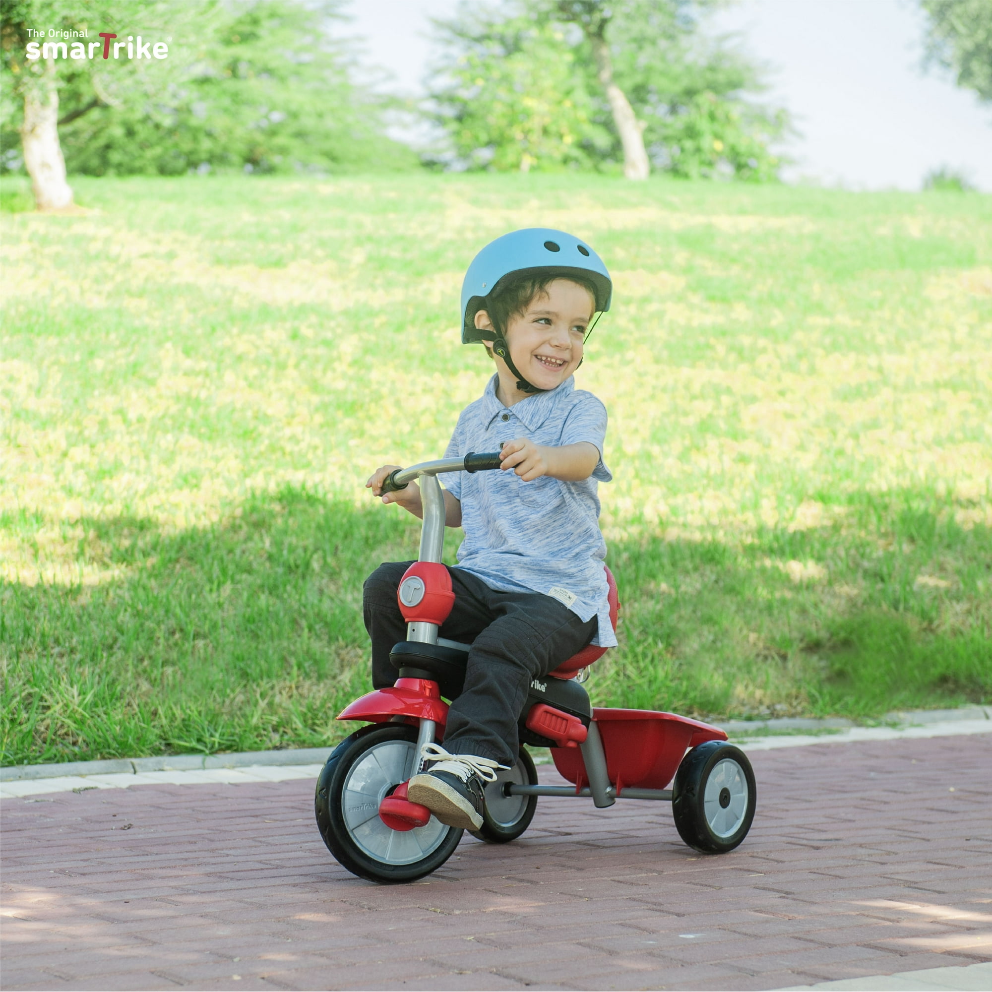 smarTrike Zoom Toddler Tricycle Push Bike Adjustable Trike for Baby