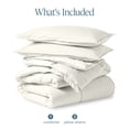 thumbnail image 3 of Bare Home Down Alternative Comforter Set - 3-Pieces - All Seasons - Oversized King, Cream, 3 of 9