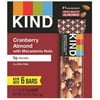 KIND Cranberry Almond + Antioxidants with Macadamia Nuts (Pack of 18)