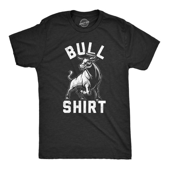 Mens Bull Shirt T Shirt Funny B.S. Punny Sarcastic Graphic Novelty Tee Graphic Tees