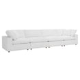 thumbnail image 2 of Modway Commix 4 Piece Down Filled Overstuffed Sectional Sofa Set in Pure White, 2 of 10