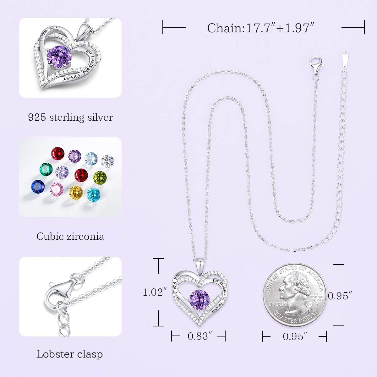 Details about / Solid 925 Sterling Silver Round Natural Cubic Zirconia Gemstone Ring