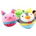 thumbnail image 4 of Flmtop Puppy Cartoon Animals Bear Rabbit Plush Doll Cat Dog Biting Vocal Toy Pet Supply Frog, 4 of 8