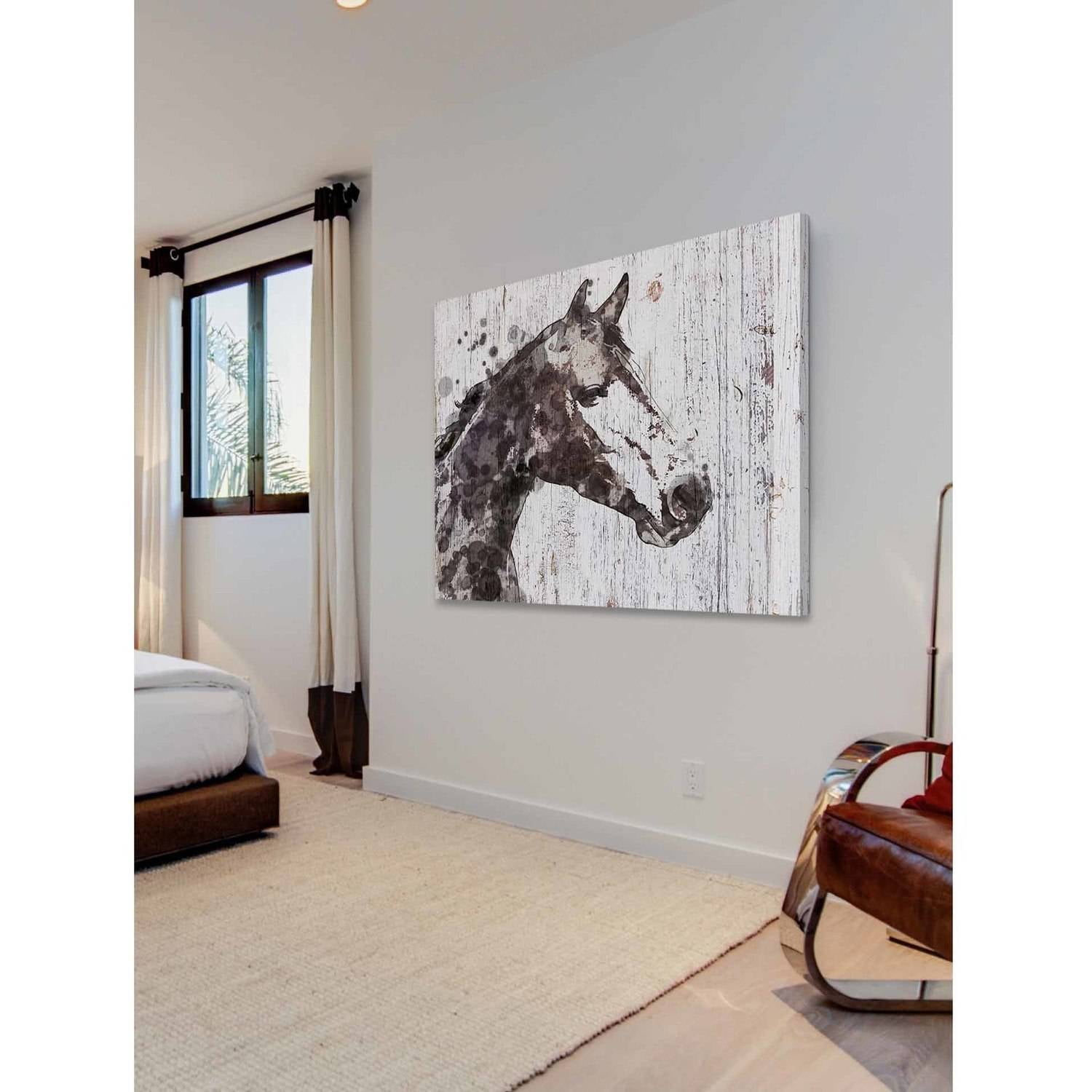 Marmont Hill "Skylar Horse" by Irena Orlov Painting Print on Wrapped Canvas