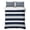 Navy Grey, variant on Twin Quilt Set 68''x86'', Blue Spring Floral Lightweight Summer Bedspread Coverlet Set with 2 Pillow Shams, Vintage Botanical Farmhouse Breathable All Season Quilt Bedding for Dorm/Bedroom