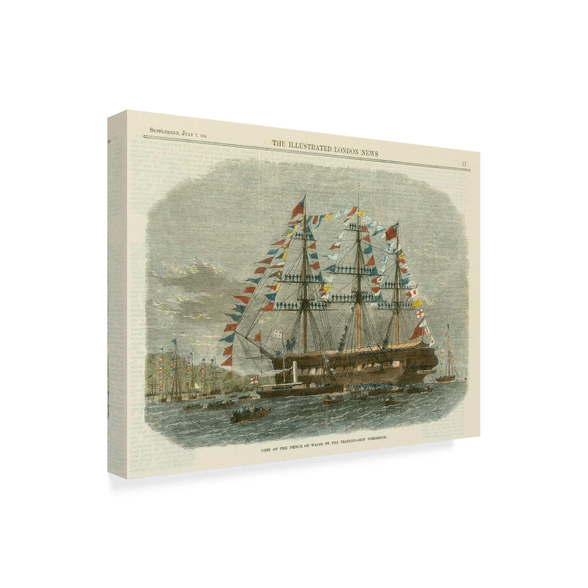 Trademark Fine Art 'Antique Clipper Ship I' Canvas Art by Vision Studio