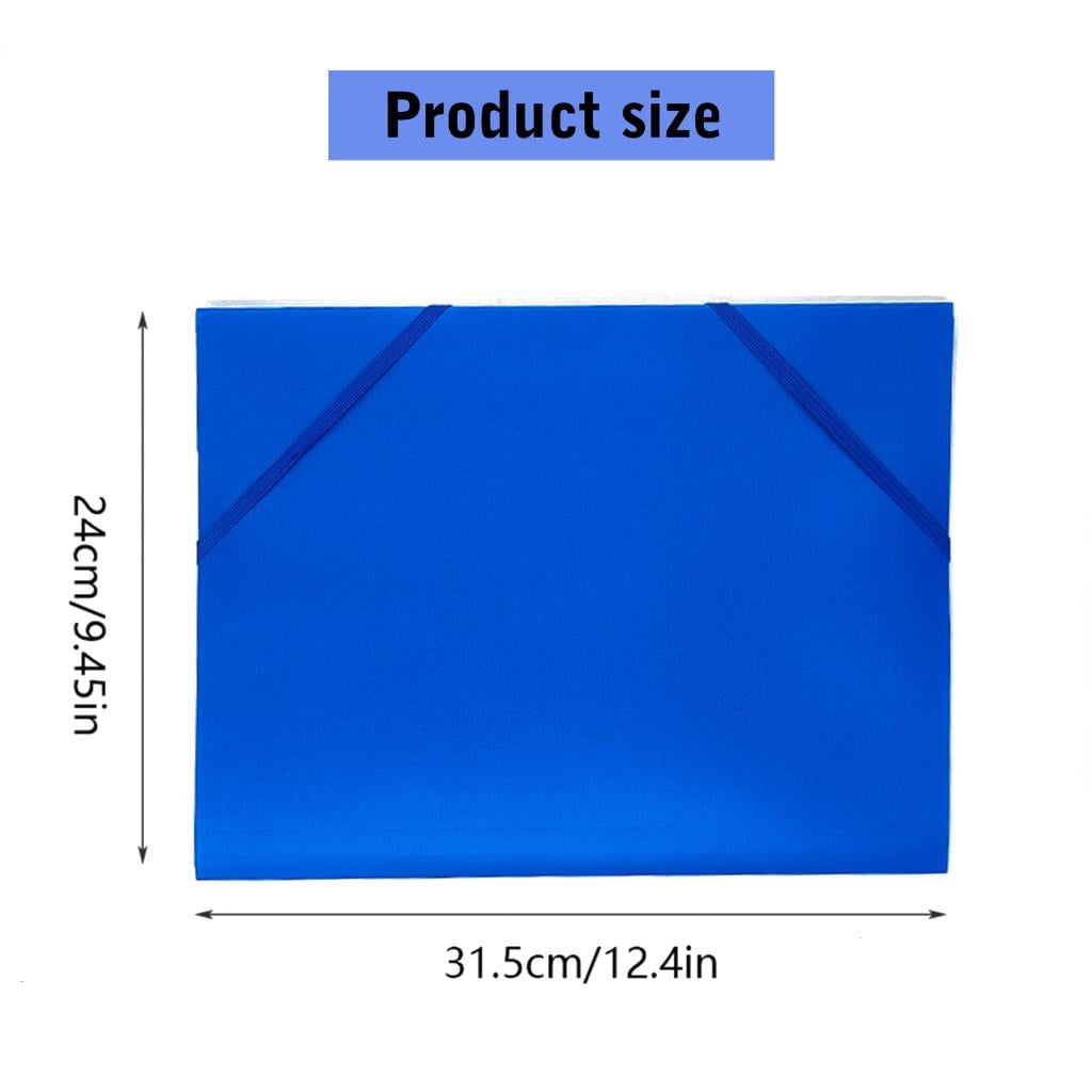 Ywmsfl 10 Pcs A4 Document Folder File Folder with Elastic Band Portfolios Folder Postal Folder Storage Bag for Student