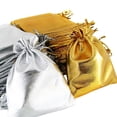 thumbnail image 3 of Joernso 25 Pcs Pouch Portable Multi-Functional Organza Gold Jewelry Wedding Pouch for Travel, 3 of 8