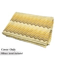 thumbnail image 5 of Chevron Floor Pillow Lounger Cover, Pattern with Zigzag Yellow Ombre Birthday Celebration Parties Gatherings, Nap Mat Printed Fabric Case for 5 Pillows, 88" x 27", Yellow Pale Yellow, by Ambesonne, 5 of 5