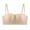 Beige, variant on ,Women's Seamless Front Hook Closure Bandeau Wireless Strapless Push up Backless Tube Tops Breathable Removable Strap Everyday Bralettes Coffee 32