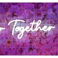 thumbnail image 6 of iDecoMart Better Together Neon Sign for Party with Friends & Family, Wall Decor, 16 in * 6.3 in, 6 of 7