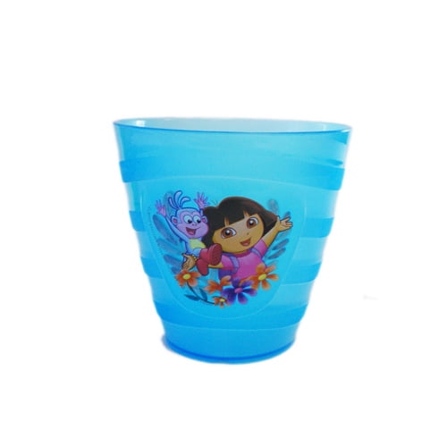 Dora The Explorer Kids Girls 3D Topper & Straw Tumbler Drinking Cup NEW 