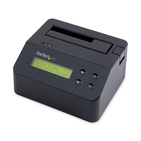 UPC: 0065030866835 | StarTech.com Single Bay Hard Drive Eraser Standalone HDD/SSD Disk Wiper/Sanitizer 4Kn USB 3.0 to SATA III 9 Erase Modes LCD RS232 Printer Port Hardware Erasing Tool TAA Compliant