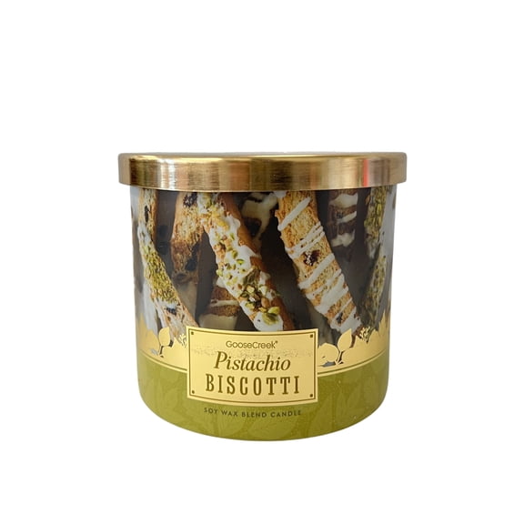Goose Creek Pistachio Biscotti Scented 3 Wick Candle 14.5 oz
