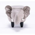 thumbnail image 3 of Home 2 Office Elliot The Elephant Fabric Storage Ottoman/Stool in Gray/Black, 3 of 5