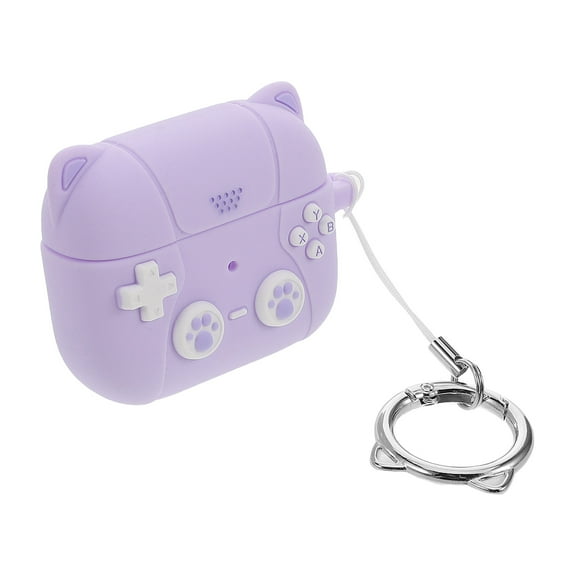 STRANDCHIC Violet Silicone Earphone Case Protective Cover for Earbud Storage Compatible with Wireless Earbuds