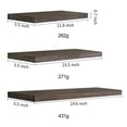 thumbnail image 2 of Floating Shelves Rustic Wall Mount Wood Shelf Home Decor Photo Display Ledges for Living Room Bedroom Bathroom Kitchen, 2 of 9