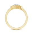 thumbnail image 2 of Rosec Jewels Lab Created Diamond Circle Engagement Ring with Halo - 6mm - EF-VS Quality, 18K Yellow Gold, US 7.50, 2 of 8