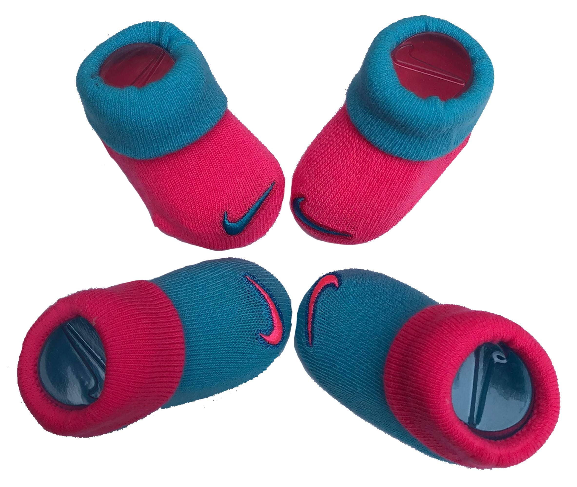 Nike Swoosh Baby Girls Booties Pink Size 06 Months