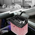 thumbnail image 6 of Xixirimido Pink Cherry Blossom Pattern Car Trash Can Cute Collapsible Trash Bin for Car, Leak-Proof Organizer, Water Resistant Garbage Can Car Accessories 2 Gallons, 6 of 8