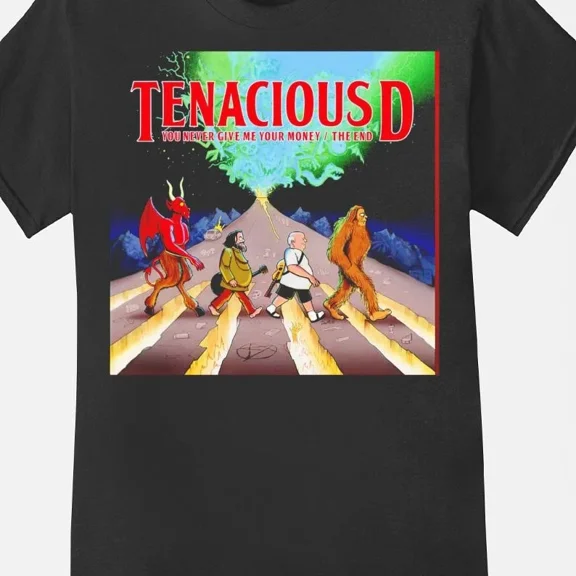 RARE Tenacious D rock band the end black T-shirt Unisex All sizes XZ1001