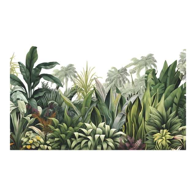 Calcomanías de pared con plantas, arte de pared, decoración, murales decorativos, pegatinas de pared de hojas para aulas, dormitorios, oficinas,