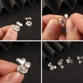 thumbnail image 5 of Alexcraft Hypoallergenic Silver Plated Adjustable Heart Earring Backs for Heavy Earrings - 6 Pairs, 5 of 7
