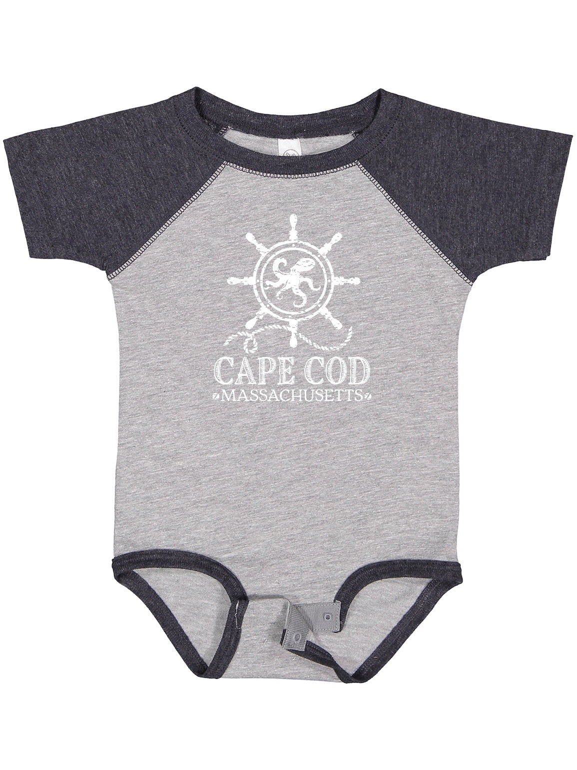 inktastic Cape Cod Massachusetts Nautical Newborn Layette 