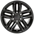 thumbnail image 2 of 18 inch Replica Wheel CV34B Fits Chevrolet Silverado Rim 18x8.5 Black Wheel, 2 of 6