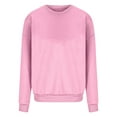 thumbnail image 4 of jtjvou Womens Oversized Sweatshirts Fall 2025 Pullover Sweater Comfy Crewneck Hoodies Trendy Vintage Y2K Clothes Outfits Pink M, 4 of 5
