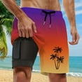 thumbnail image 2 of Kcolen Men's Swim Trunks 5 Inch Inseam Drawstring Swim Shorts Light Upf Swimsuit Men Mens Swim Trunks Summer Beach Comfy Swimming Shorts for Men, 2 of 4