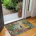thumbnail image 2 of Bohemian Retro Floral Non-Slip Entryway Door Mat,Boho Indoor Decor Durable Low Plush Door Mat,Washable Welcome Rug for Patio Hallway Home Decor 17x30 Inches, 2 of 7