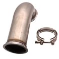 thumbnail image 4 of 3" Inch Stainless Steel 90  degree Elbow Adapter Exaust Downpipe Flange, 4 of 7
