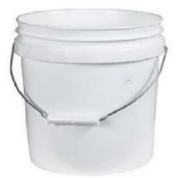2GLSKD White Plastic Pail - 2 Gallon