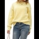 thumbnail image 1 of Suéter de Punto de Larga con Cuello Redondo y Lazo para Mujer, Sin Espalda Amarillo L, 1 of 10