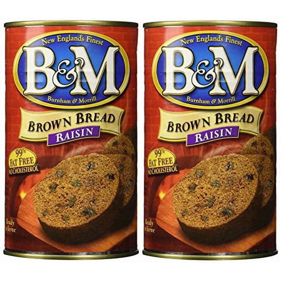 B & M BREAD BROWN RAISIN, 16 oz (Pack of 2)