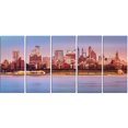 thumbnail image 2 of Brooklyn Skyline under Sunset Light - Modern Cityscape Canvas Wall Art, 2 of 3