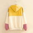 thumbnail image 2 of XINXIAOO Womens Hoodies Long Sleeve Hoodie Womens Pullover Oversized Hoodie for Women Yellow Sweatshirt Women Cute Winter Outfits for Women Trending Fashion, 2 of 4