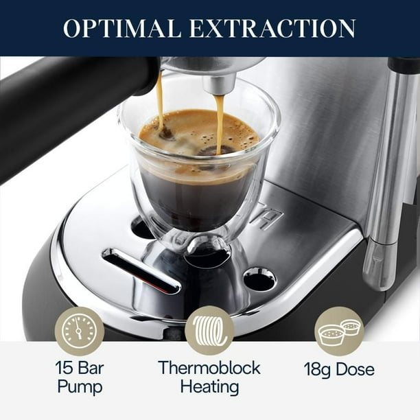 De'Longhi EC885M Dedica Arte Pump Espresso Machine, in stainless