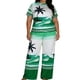 thumbnail image 1 of Set de Lavado Corporal de Manga Corta Impresa de las Mujeres Cuello Redondo con Pantalones a Juego Dos Piezas de Vestido de Verano de Primavera Casual, 1 of 7