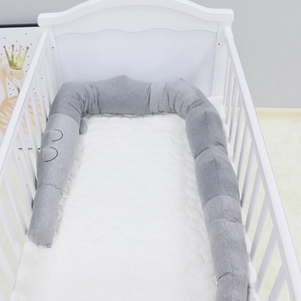 Plush Dolls 185cm Quality Gray Baby Crib Bumper Pillow Children Crocodile Cushion Baby Infant Bed Fence Kids Room Decoration Toys Color : 25