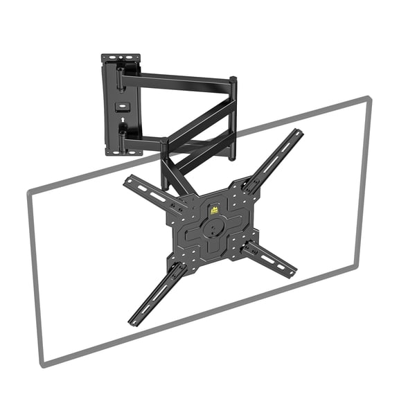 FORGINN MOUNT Long Arm TV Wall Mount with 40.75 Inch Extension, Corner TV Mount Bracket with Swivel, 180° Rotation, Tilt, 3 Folding Articulating Arms for 26-65 Inch TVs, Max 400x400mm Holds 77lbs
