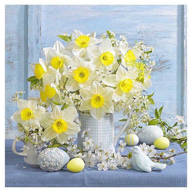 5D DIY Diamond Painting Kits Full Round Drill Narciso Mosaico Pared Cuadro Decoración Sywqhk Decoración hogareña