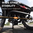 thumbnail image 4 of Skeri Electric Tricycle for Adults, 750W(Peak 1350W) Motor, 48V13Ah Battery, 20"x4" Folding Fat Tire 3-Wheel Electric Trike, 20MPH, Hydraulic Brakes, Rear Basket & Differential, UL2849, 4 of 15
