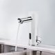 thumbnail image 3 of Grifo de lavabo de baño sin contacto con Sensor automático plateado, grifo de agua fría y caliente, 3 of 8