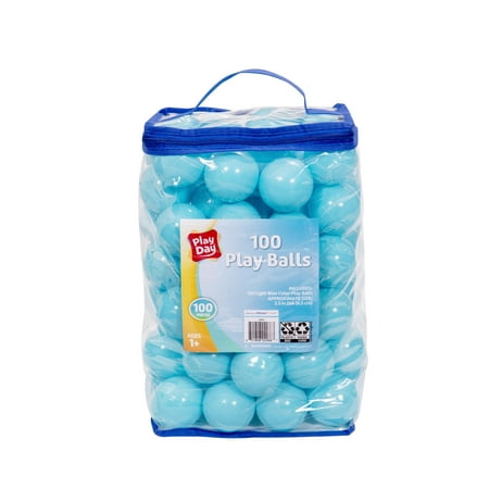 Play Day Non-Toxic 100 Play Balls Light Blue