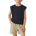 thumbnail image 2 of Guluxicc Kids Boys Toddler Tank Tops Summer Cotton Casual Crew Neck Sleeveless Shirt for 1-7 Years, 2 of 6