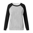 thumbnail image 6 of kytmyeq Women's Fashion Casual Round Neck Long Sleeve Print Raglan Sleeve Sweatshirt Top, 6 of 7