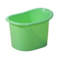 thumbnail image 1 of Cubo de ducha para bebés, bañera infantil multifuncional, gruesa, asiento de baño integrado para sentarse y sumergirse, para niños y niñas. Verde, 1 of 8