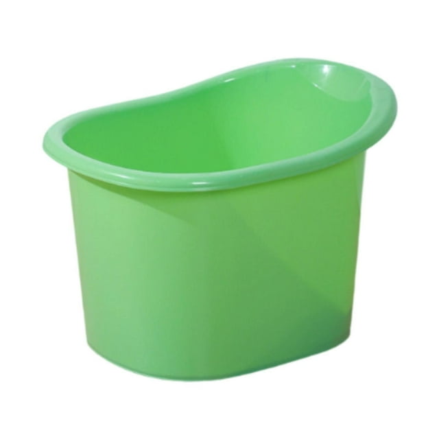Cubo de ducha para bebés, bañera infantil multifuncional, gruesa, asiento de baño integrado para sentarse y sumergirse, para niños y niñas. Verde